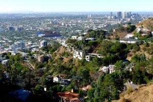 Los Angeles skyline from Laurel Canyon